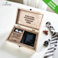 Regalos únicos: cajas para reloj y gemelos para él novio