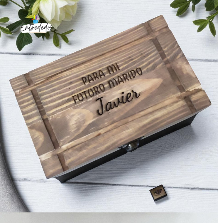regalos personalizados para hombres – caja de reloj personalizada Entrededos