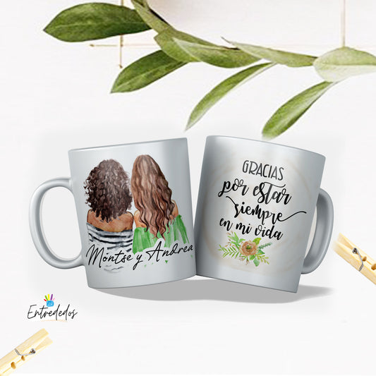 taza personalizada con nombre – regalo original Entrededos
