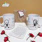 Taza personalizada el hilo rojo del destino entrededos