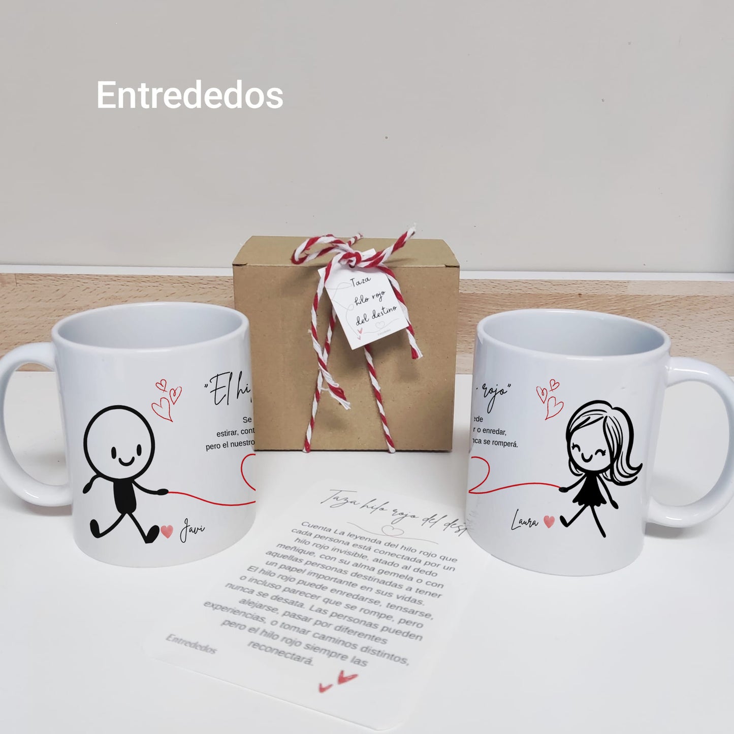 taza personalizada con nombre – regalo original Entrededos