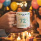 Taza personalizada de cumpleaños con número y nombre