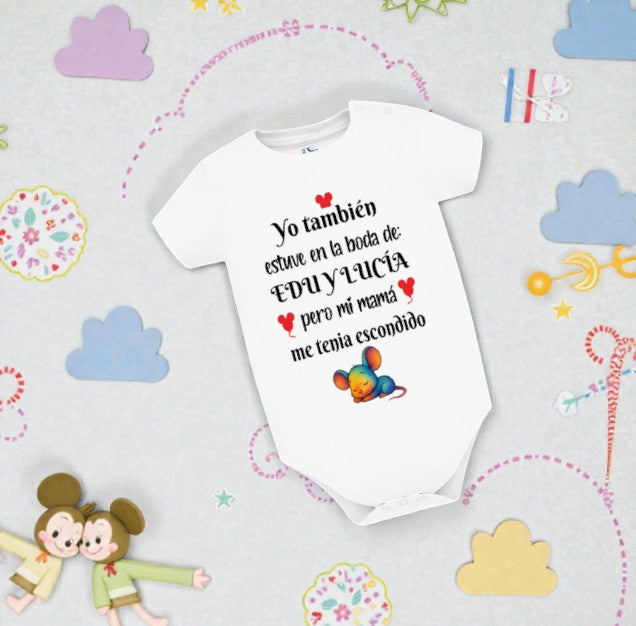 Body infantil personalizado para ceremonia de boda