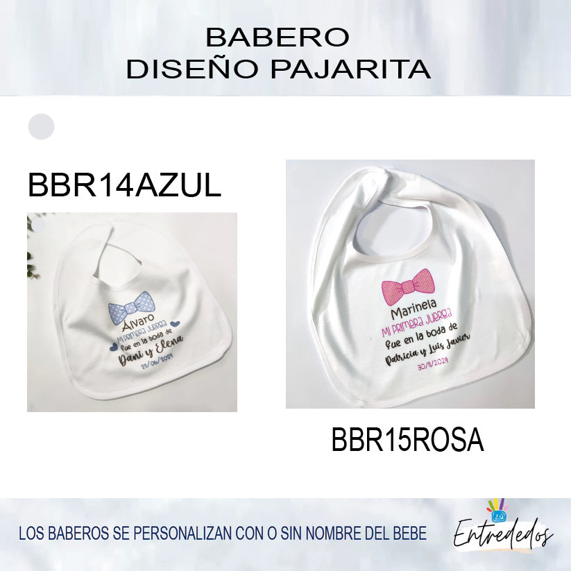 babero personalizado – regalo original para bebés Entrededos