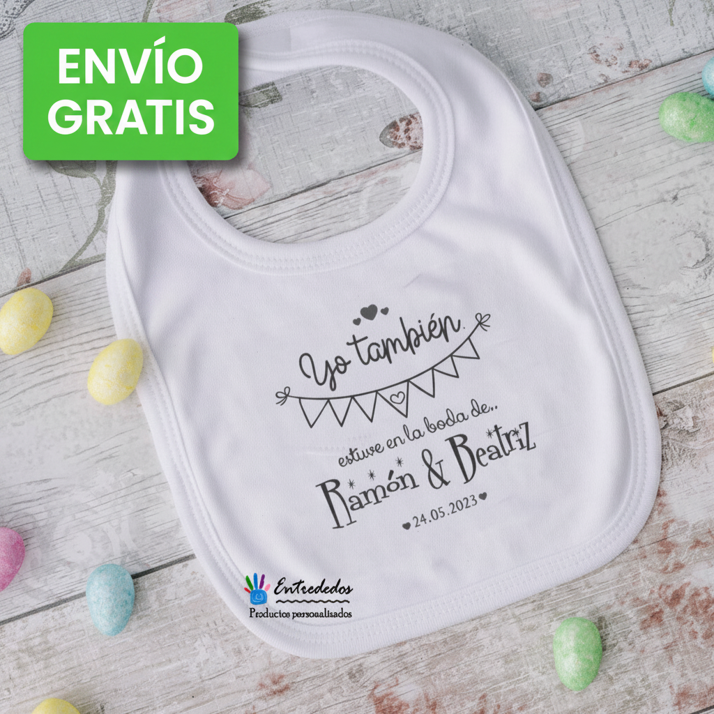 Baberos Personalizados diseño banderines