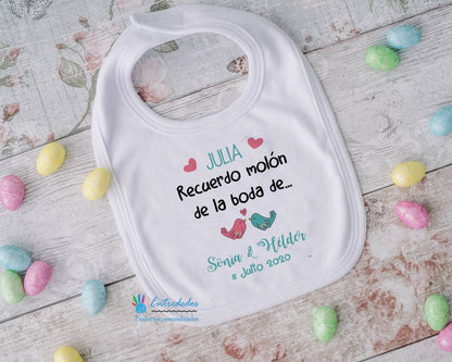 babero personalizado – regalo original para bebés Entrededos