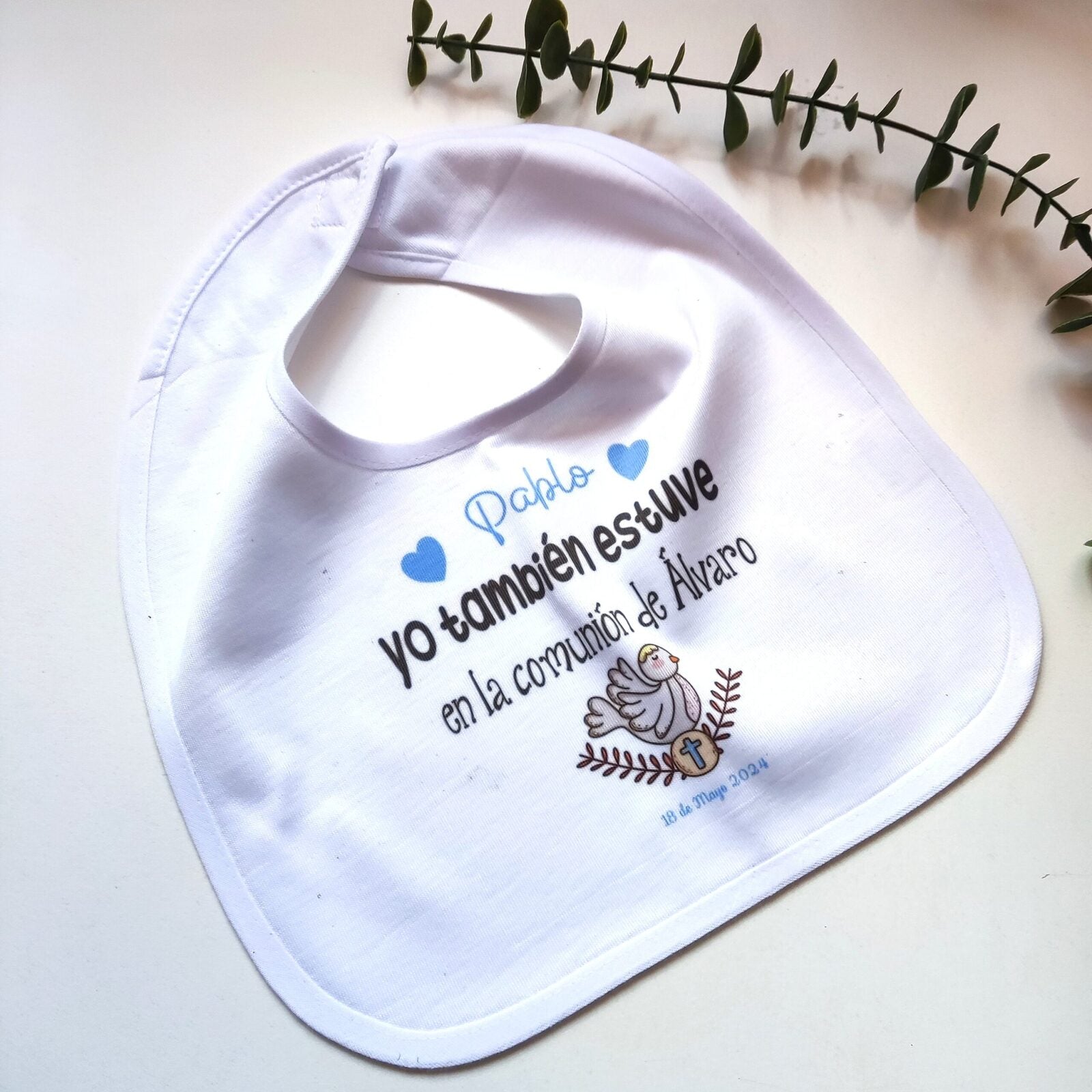 babero personalizado – regalo original para bebés Entrededos