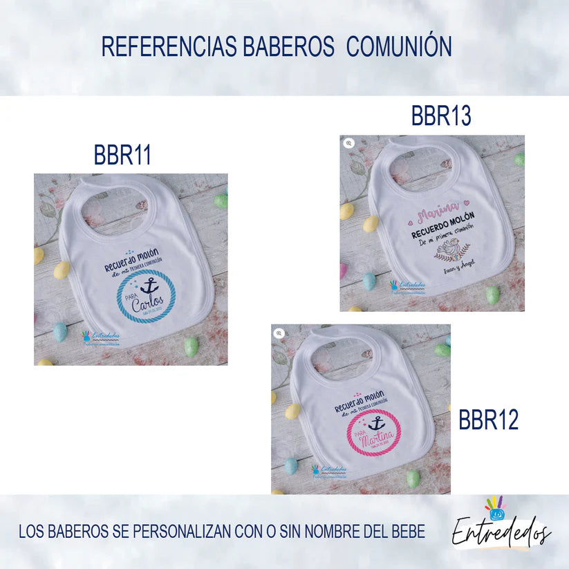 babero personalizado – regalo original para bebés Entrededos