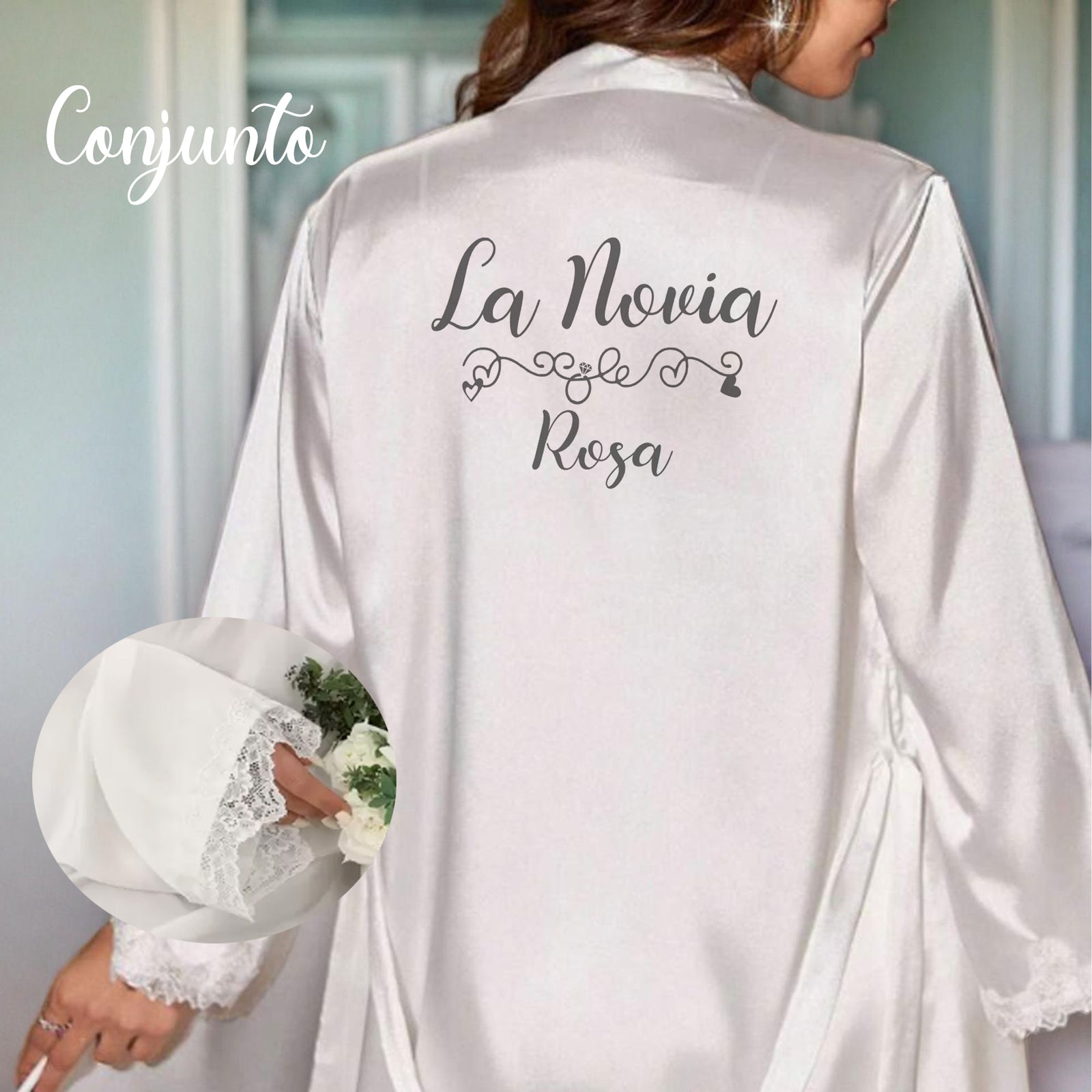 bata personalizada para novias – regalo original Entrededos