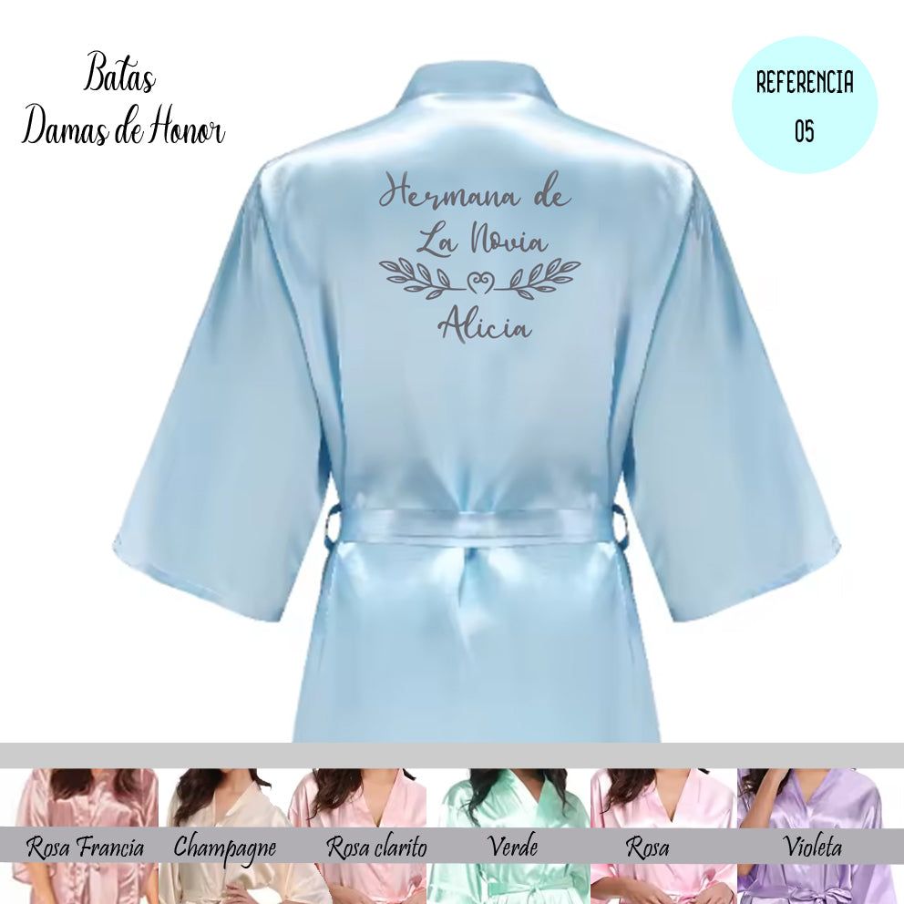 bata personalizada para damas de honor – regalo original Entrededos