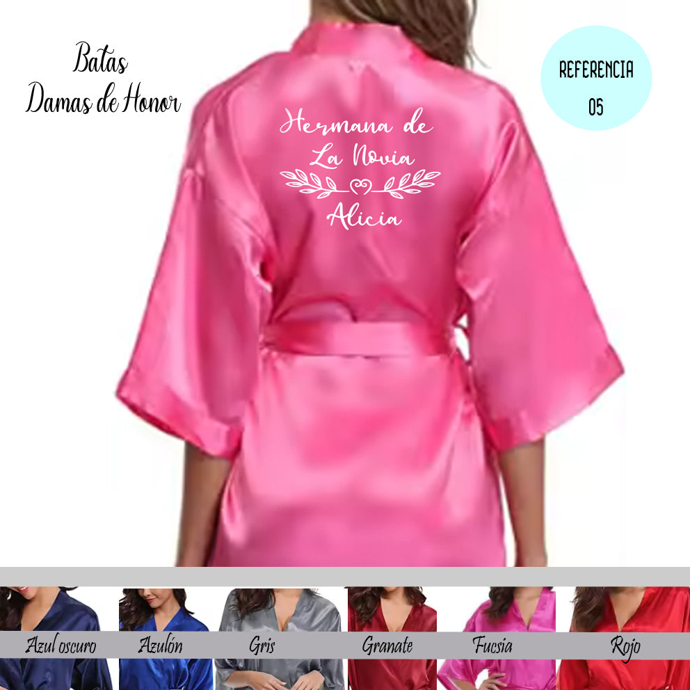 bata personalizada para damas de honor – regalo original Entrededos