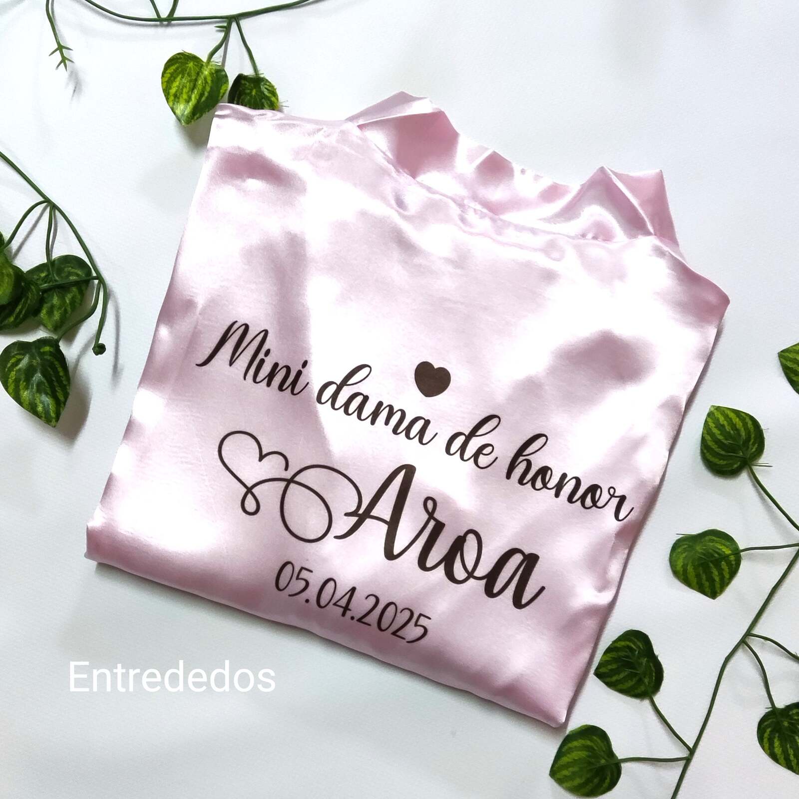bata personalizada para damas de honor – regalo original Entrededos