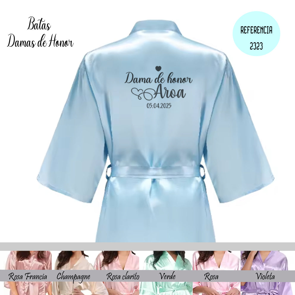 bata personalizada para damas de honor – regalo original Entrededos