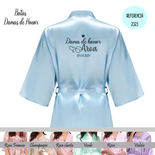 bata personalizada para damas de honor – regalo original Entrededos