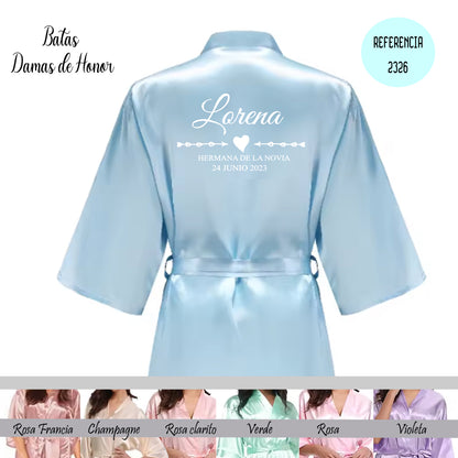 bata personalizada para novias – regalo original Entrededos