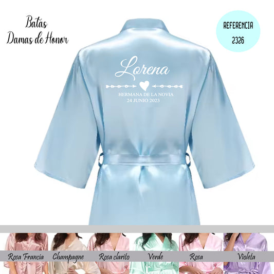 bata personalizada para novias – regalo original Entrededos