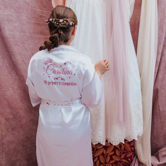 bata personalizada para comunión – regalo original Entrededos