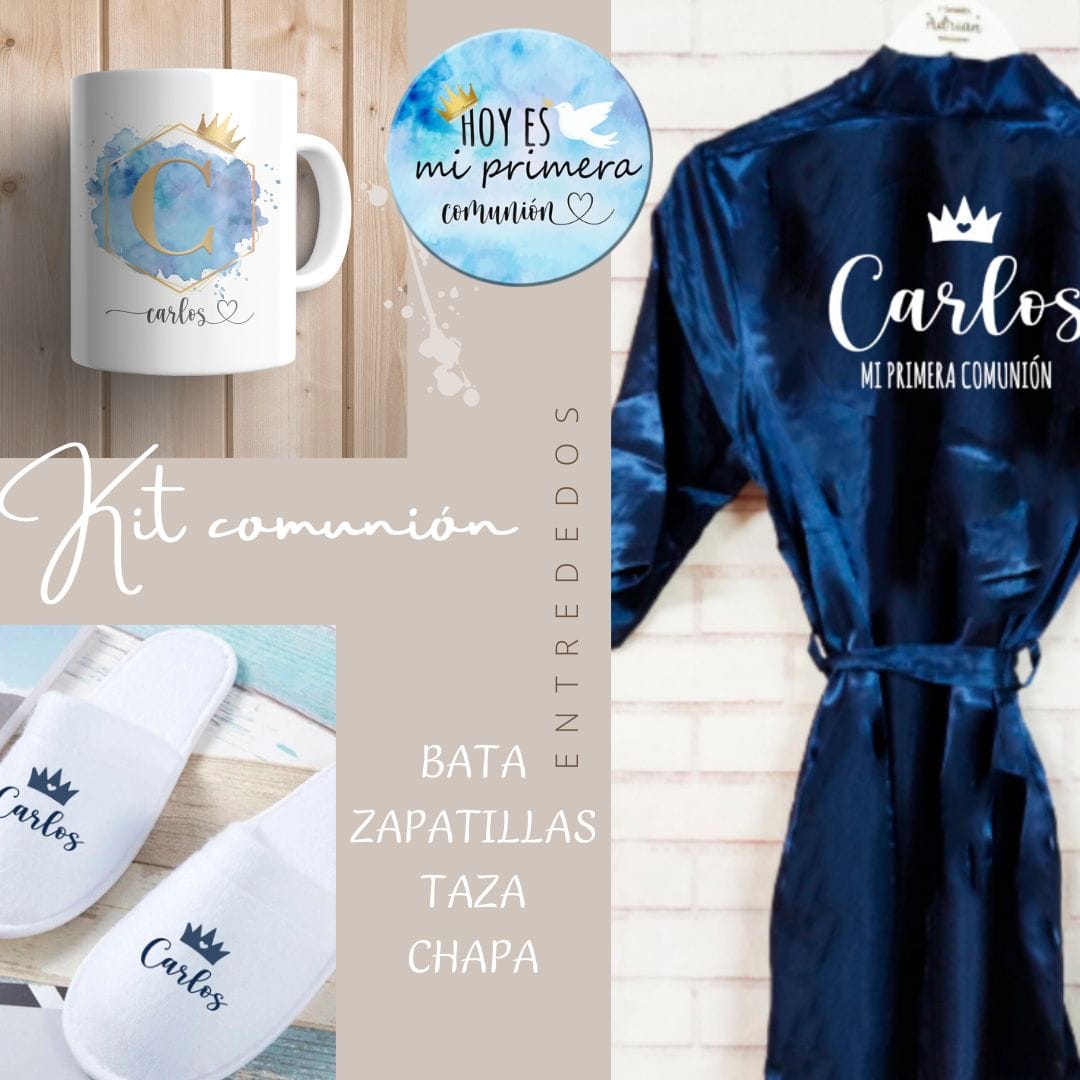 bata personalizada para comunión – regalo original Entrededos