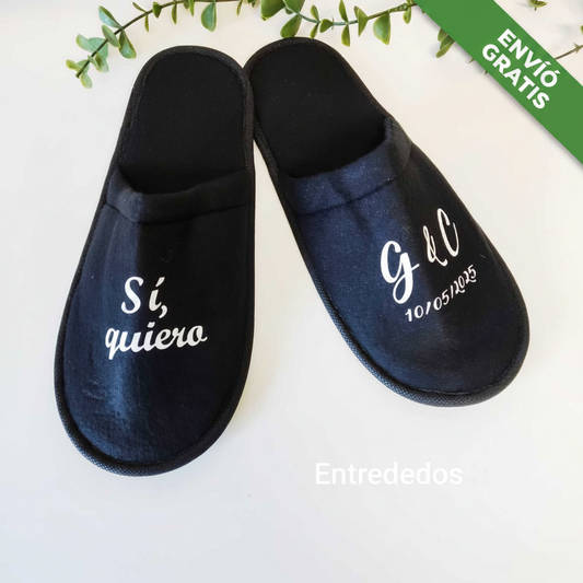 Zapatillas para novio: diseño 2508 exclusivo "HOMBRES"