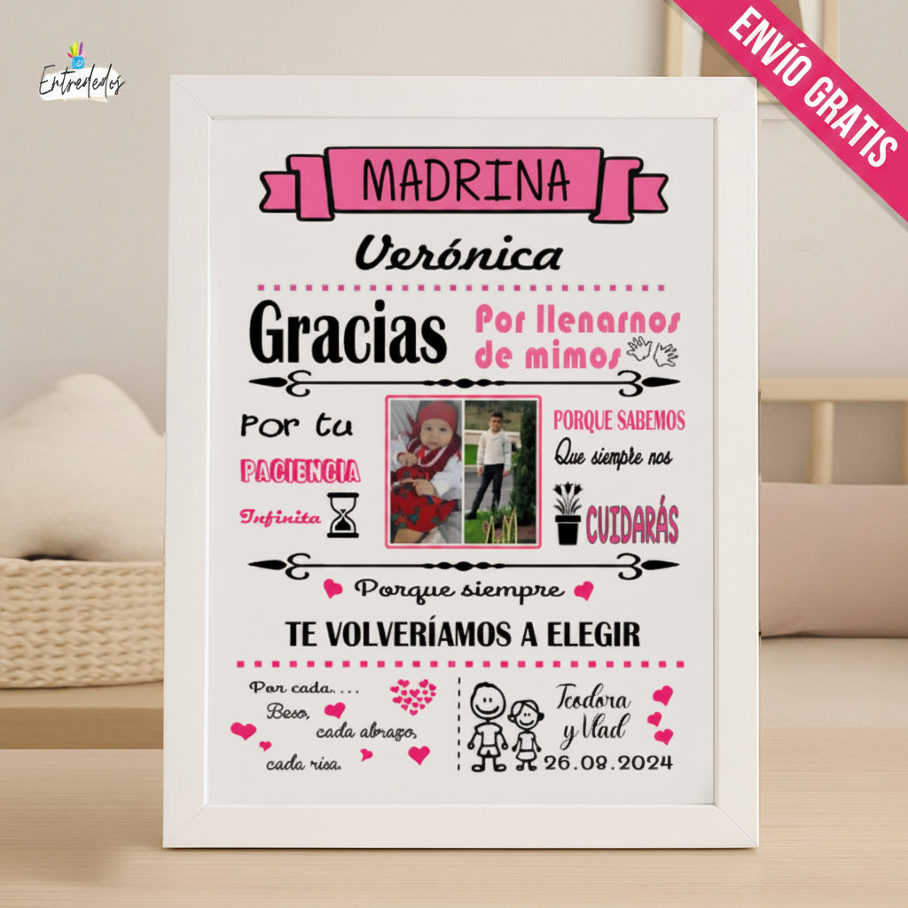 Marco y Lámina para  Madrina