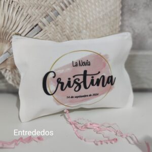 Neceser personalizado para mujer con nombre impreso