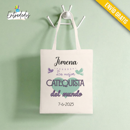Bolsa tote bag diseño "CATEQUISTA"