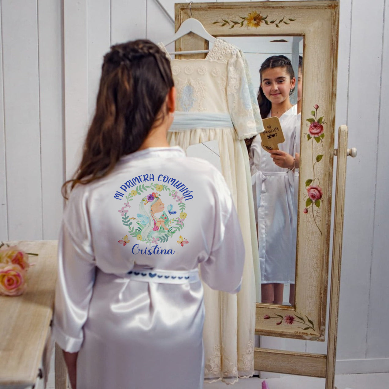 bata personalizada para primera comunión – regalo original Entrededos