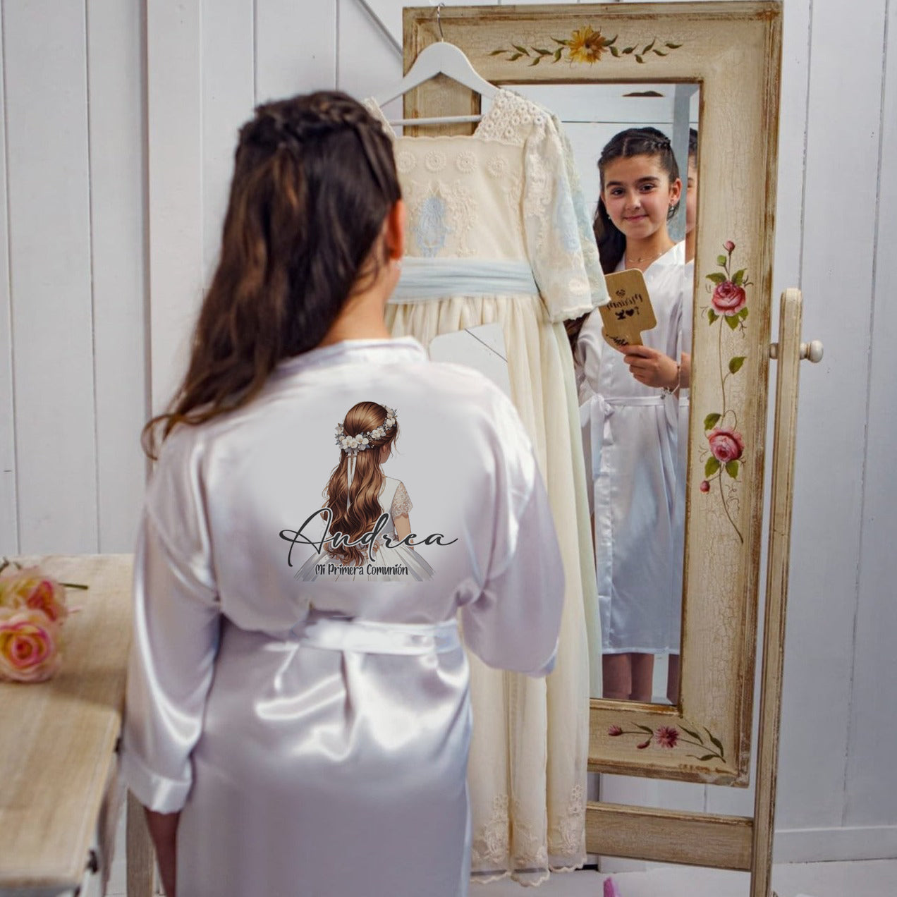 bata personalizada para primera comunión – regalo original Entrededos
