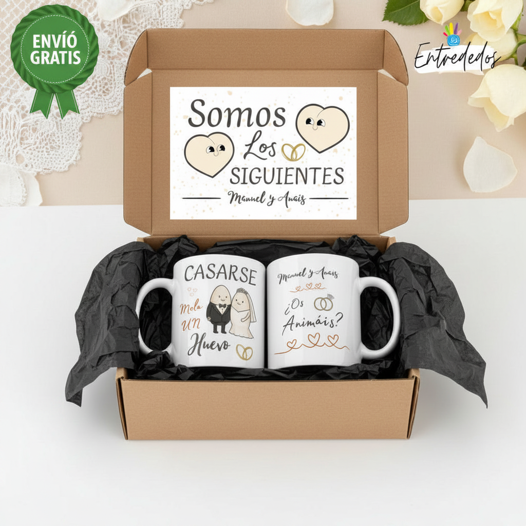 Taza Original: El Regalo Perfecto para Futuro Casados