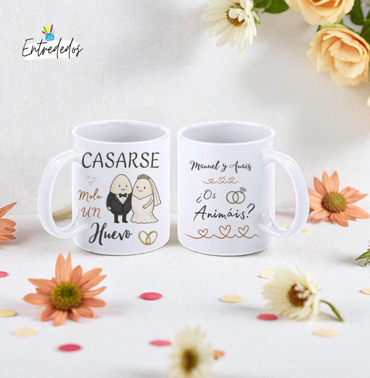 taza personalizada con nombre – regalo original Entrededos