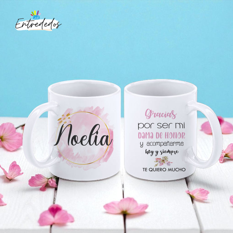 taza personalizada con nombre – regalo original Entrededos