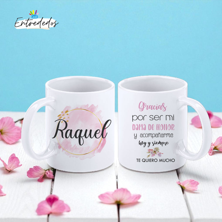 taza personalizada con nombre – regalo original Entrededos