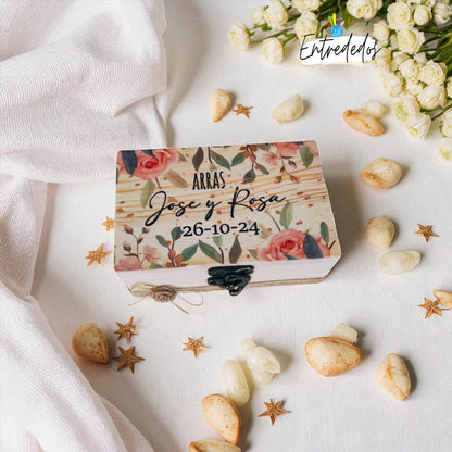 caja para arras de boda personalizada – Entrededos