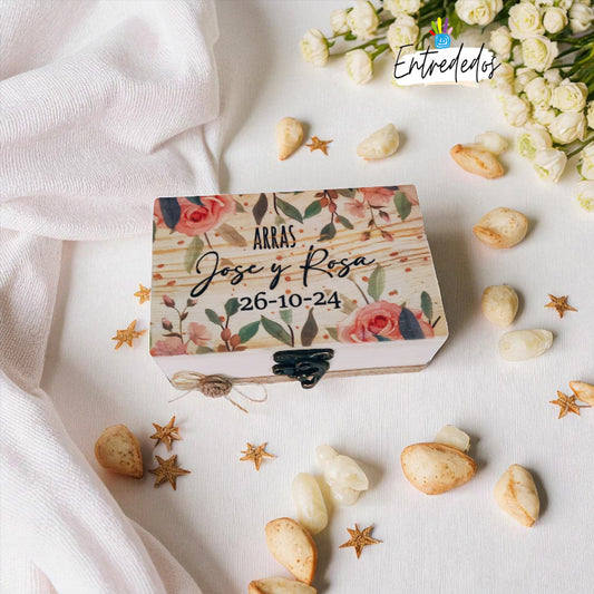 caja para arras de boda personalizada – Entrededos