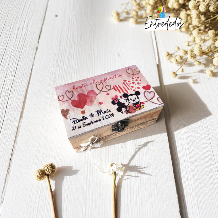 caja para arras de boda personalizada – Entrededos