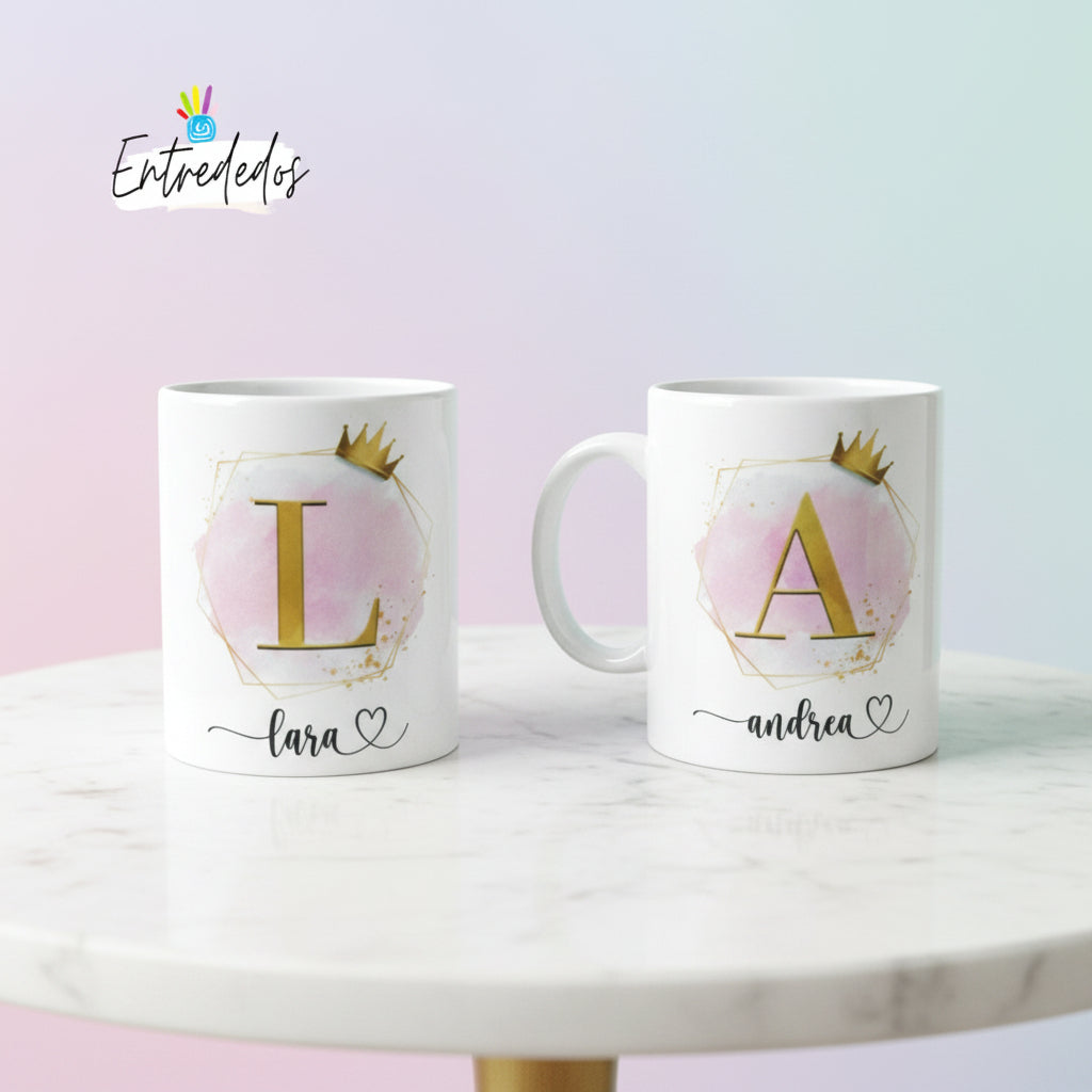 taza personalizada con nombre – regalo original Entrededos