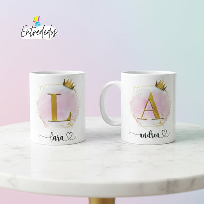 taza personalizada con nombre – regalo original Entrededos