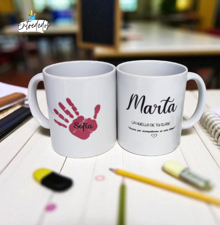 taza personalizada con nombre – regalo original Entrededos