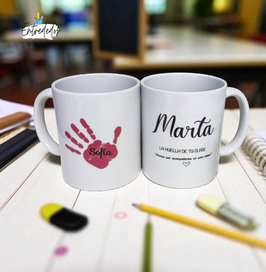 taza personalizada con nombre – regalo original Entrededos