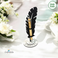 Soporte para Bolígrafo Personalizado en Madera con Pluma