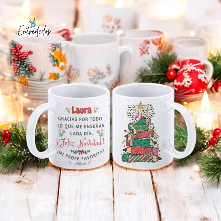 taza personalizada con nombre – regalo original Entrededos