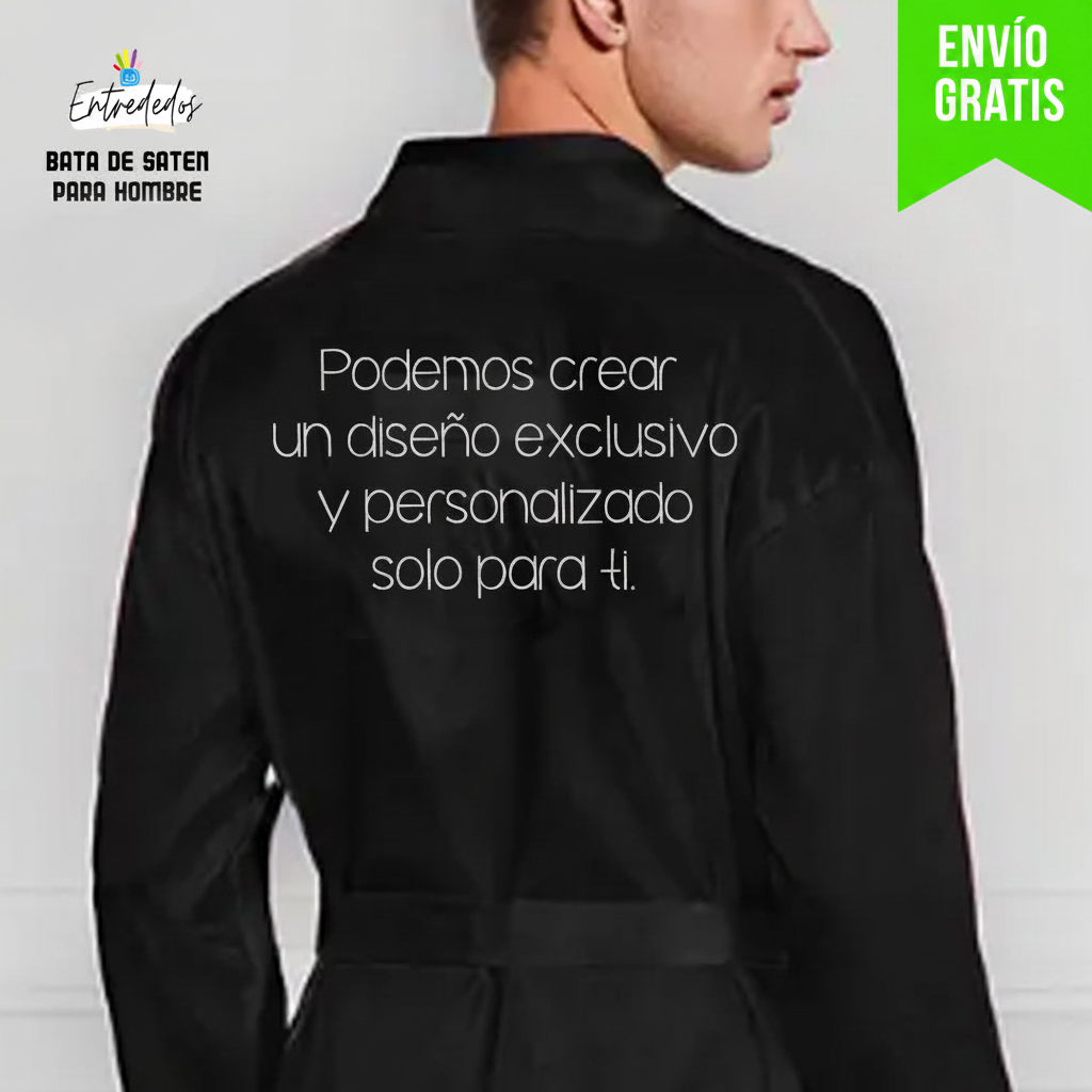 Bata de satén para novio: diseño exclusivo para ti
