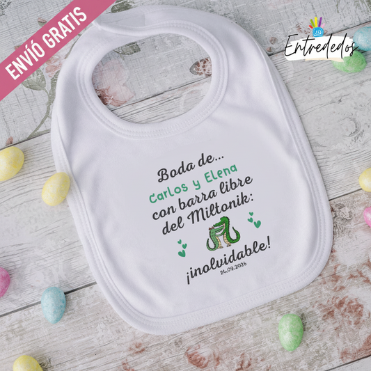 Baberos Divertidos y Personalizados Regalos para Bodas