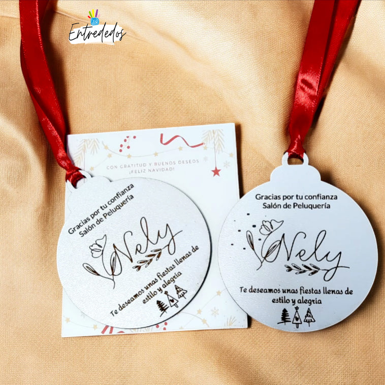 bola de Navidad personalizada – regalo original Entrededos