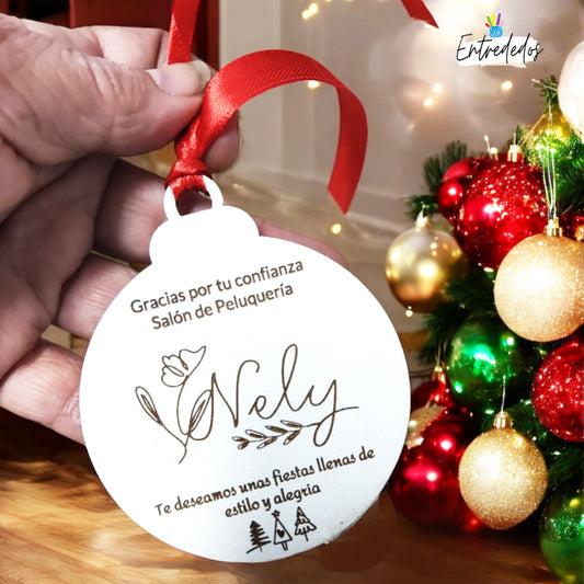 bola de Navidad personalizada – regalo original Entrededos