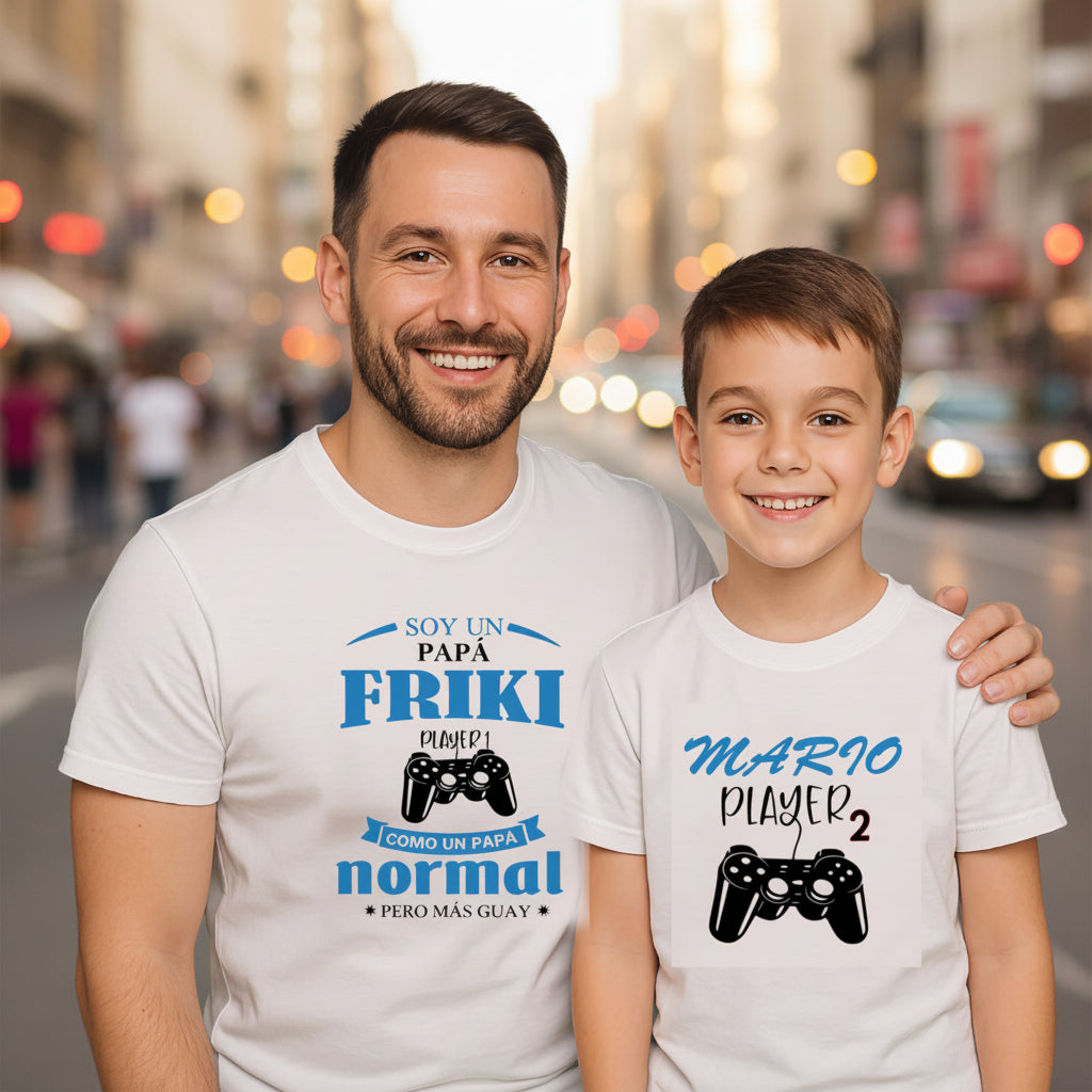 Camisetas a juego padre e hijo personalizadas