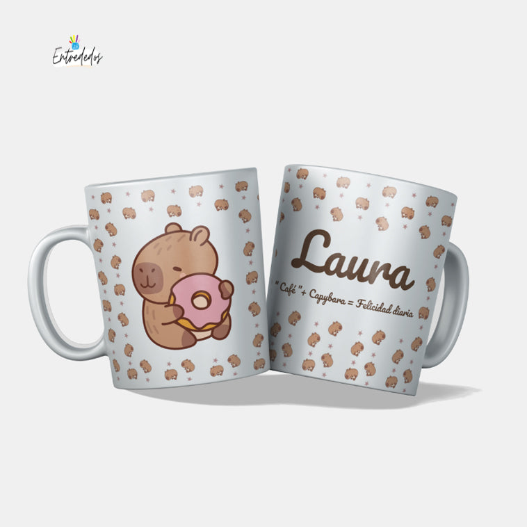 taza personalizada con nombre – regalo original Entrededos