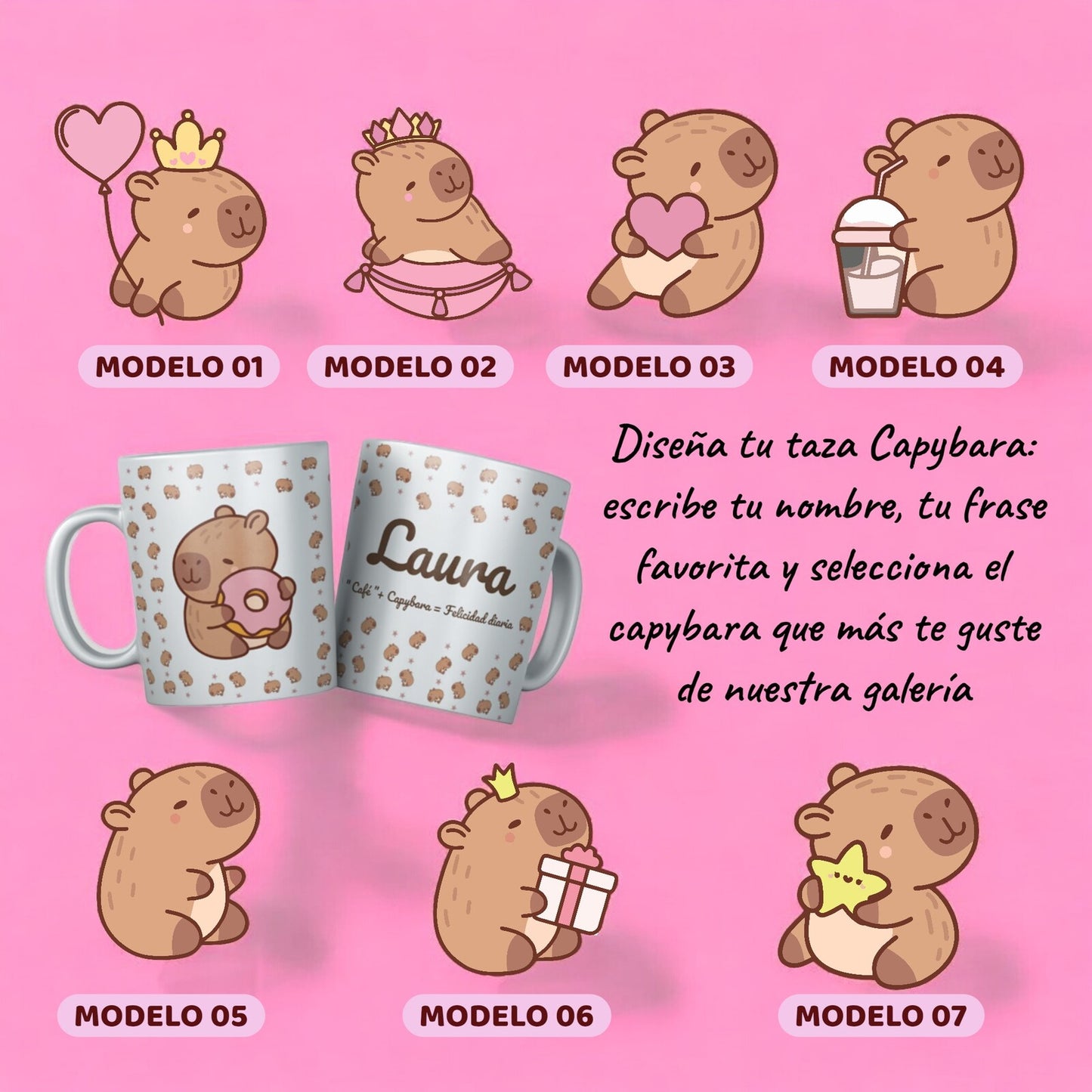 taza personalizada con nombre – regalo original Entrededos