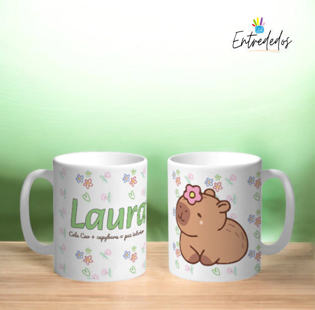 taza personalizada con nombre – regalo original Entrededos