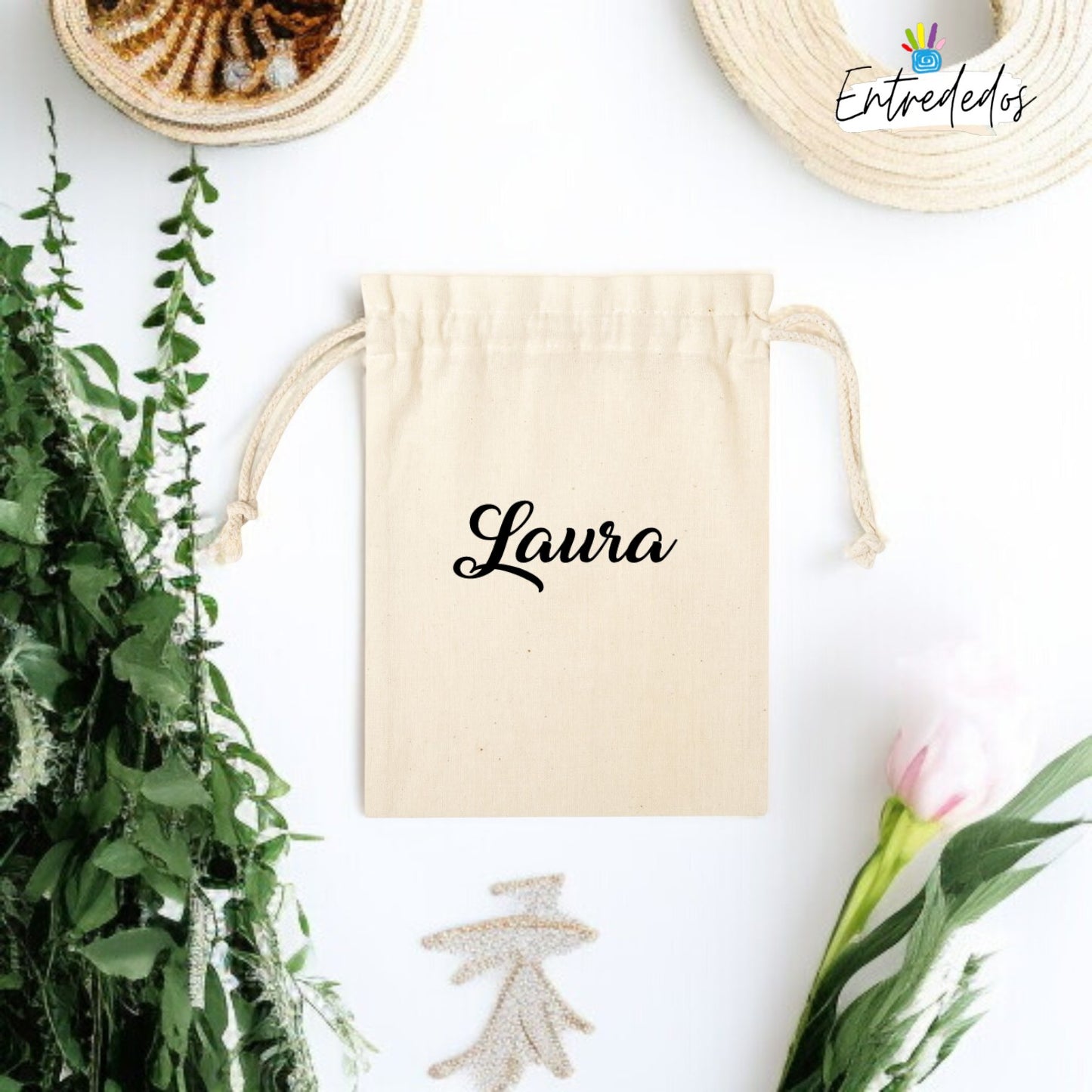 Bolsa de regalo personalizada con diseño impreso para eventos